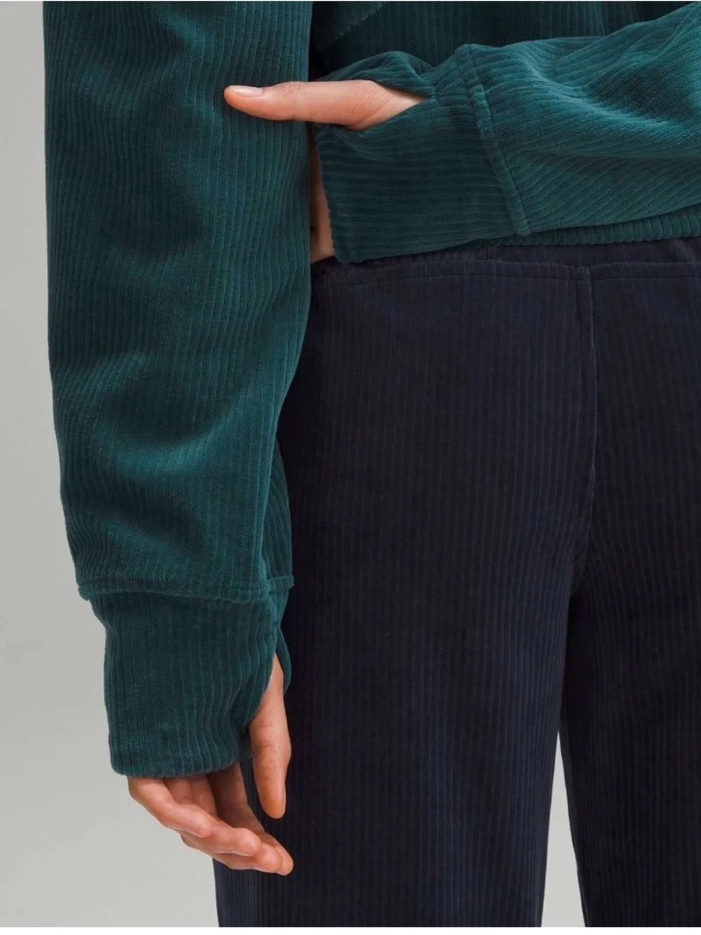 Lululemon Scuba Oversized Hoodie *Velvet Cord Storm Teal